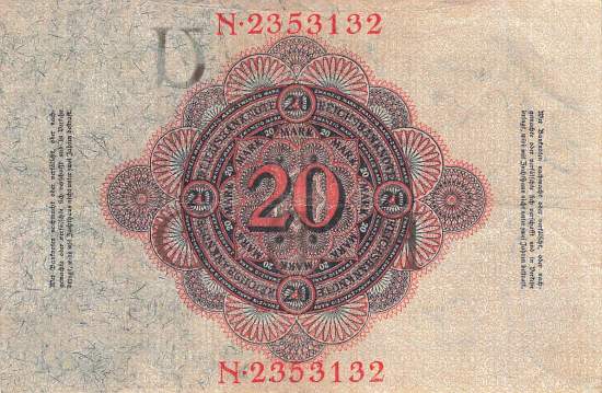 20 Mark 1914 ro.47b U/N